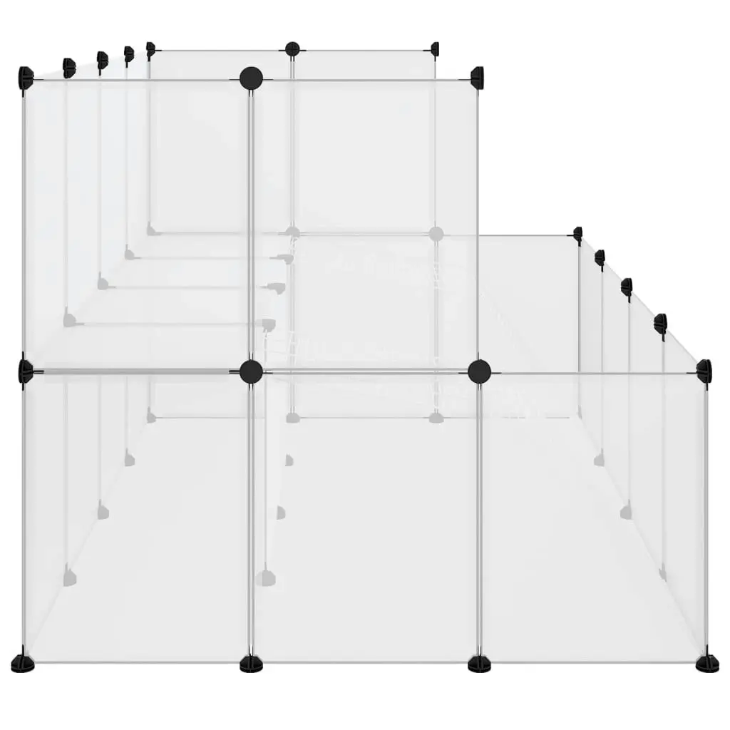 Small Animal Cage Transparent 143x107x93 cm PP and Steel 340570