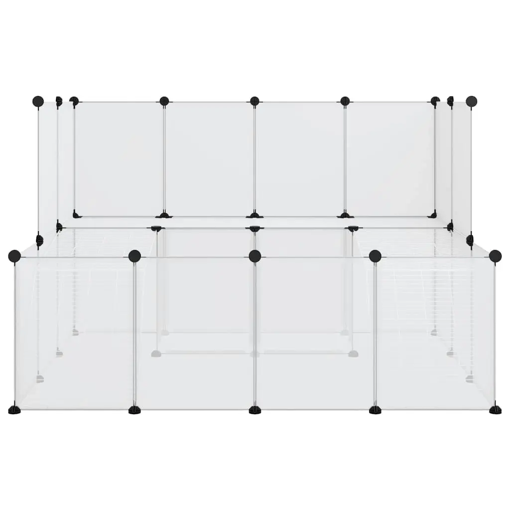 Small Animal Cage Transparent 143x107x93 cm PP and Steel 340570