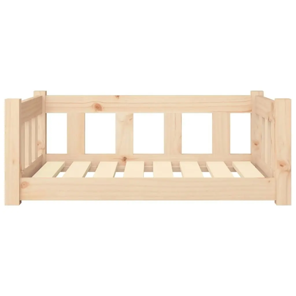 Dog Bed 75.5x55.5x28 cm Solid Wood Pine 820192