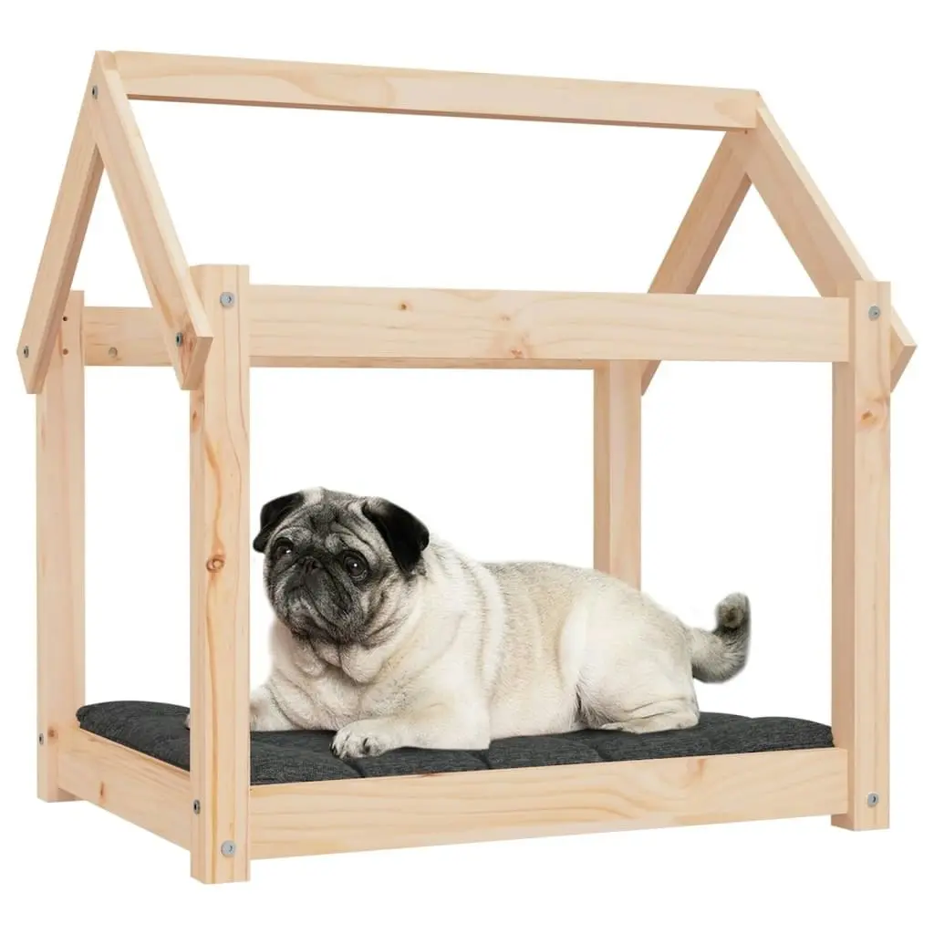 Dog Bed 71x55x70 cm Solid Wood Pine 822202