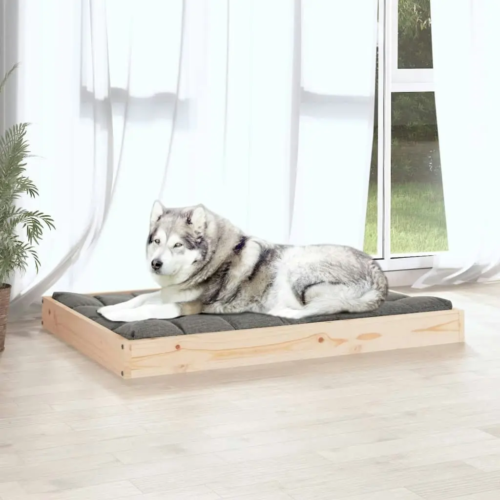 Dog Bed 101.5x74x9 cm Solid Wood Pine 820866