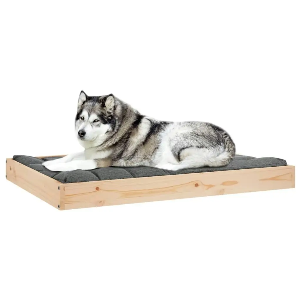 Dog Bed 101.5x74x9 cm Solid Wood Pine 820866