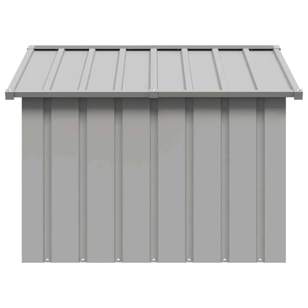 Dog House Grey 116.5x103x81.5 cm Galvanised Steel 171542