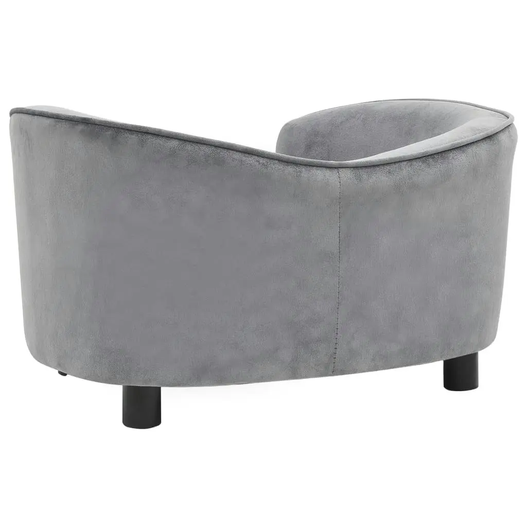 Dog Sofa Grey 69x49x40 cm Plush 170941