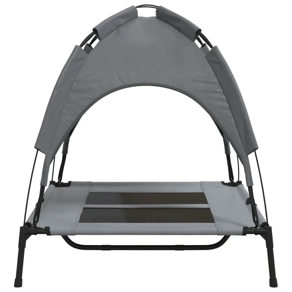 Dog Bed with Canopy Anthracite Oxford Fabric and Steel 172594