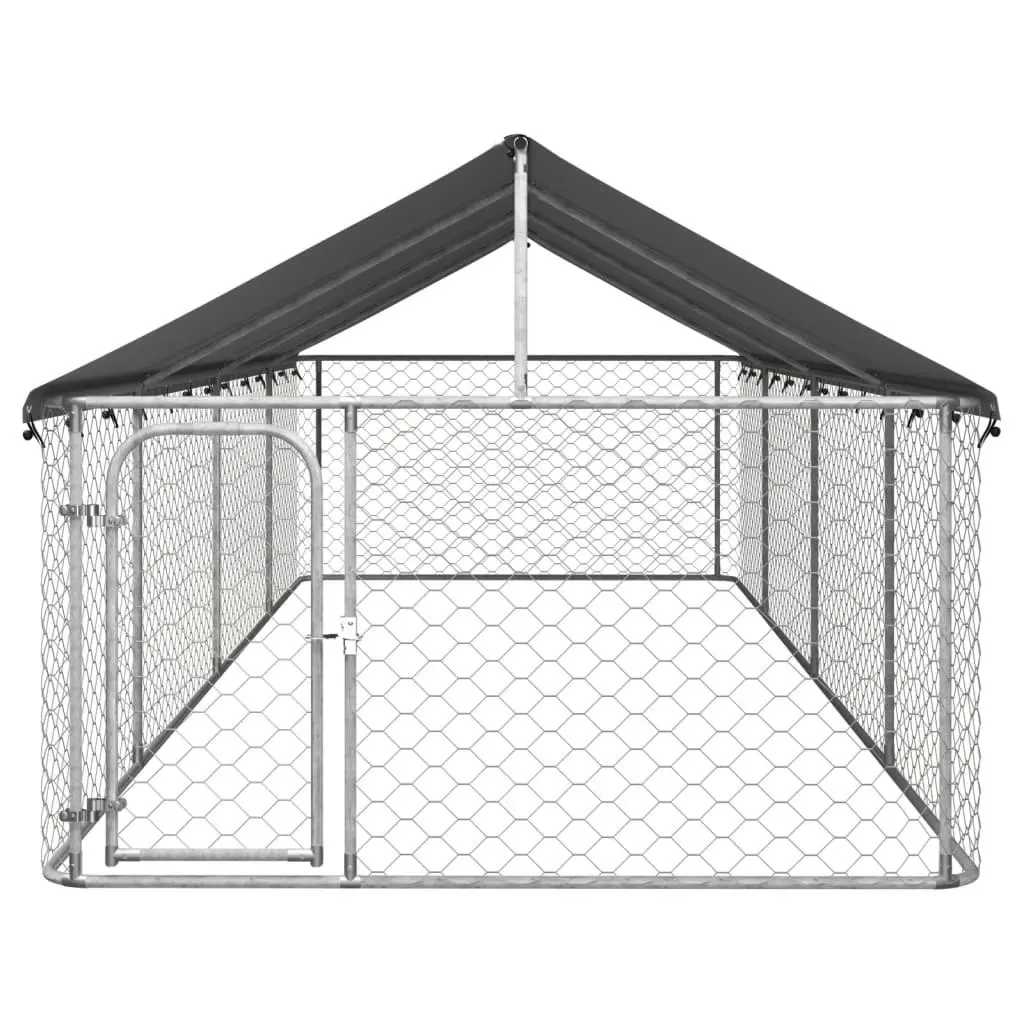 Outdoor Dog Kennel with Roof 600x200x150 cm 171500