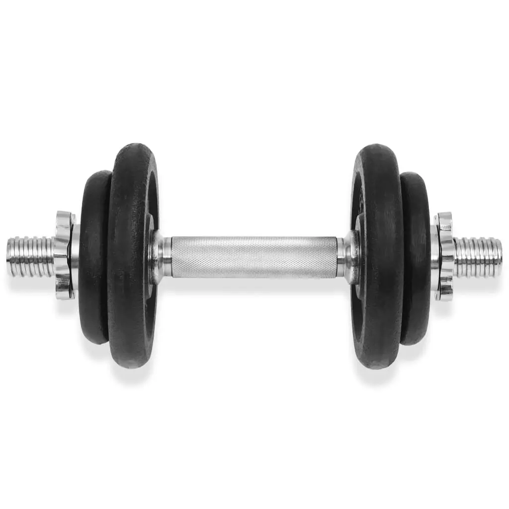 14 Piece Dumbbell Set 20 kg Cast Iron 91409