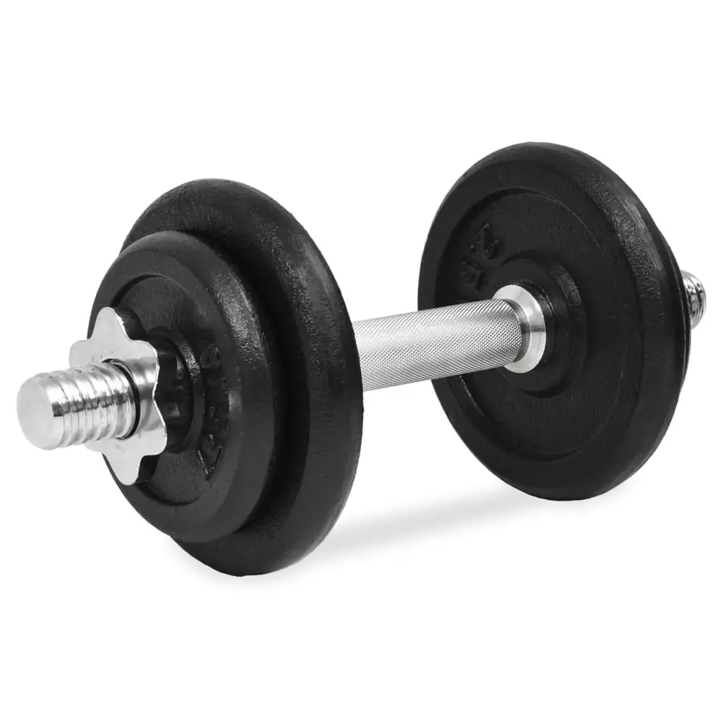 14 Piece Dumbbell Set 20 kg Cast Iron 91409