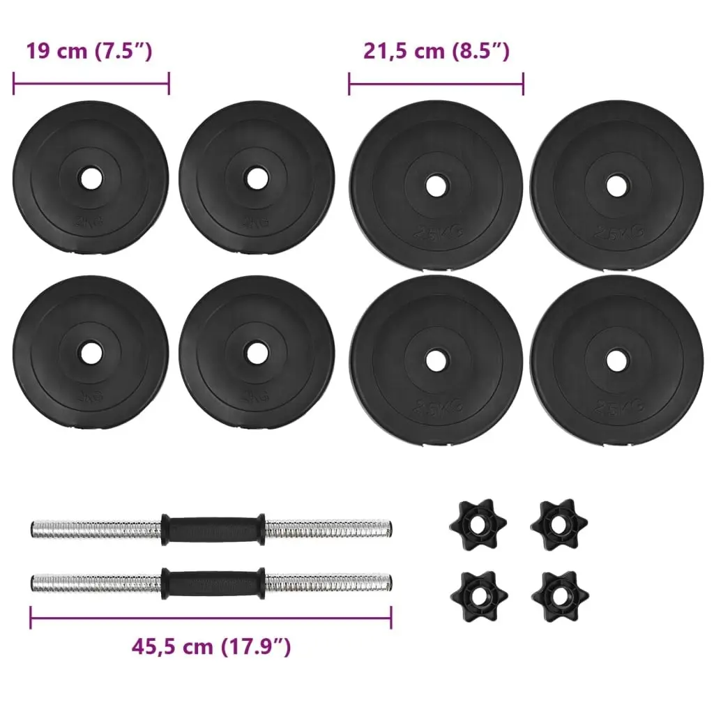 14 Piece Dumbbell Set 20 kg 91407