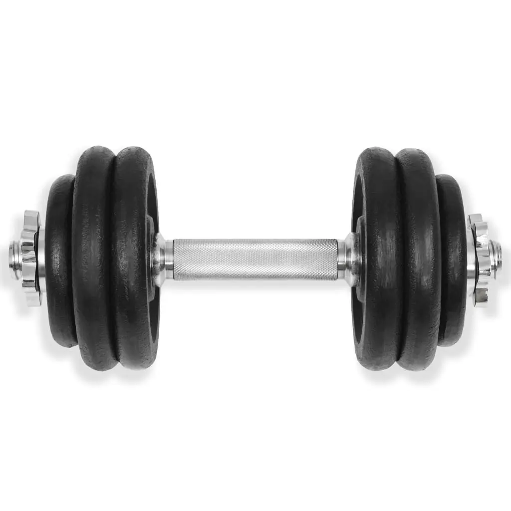 18 Piece Dumbbell Set 30 kg Cast Iron 91410