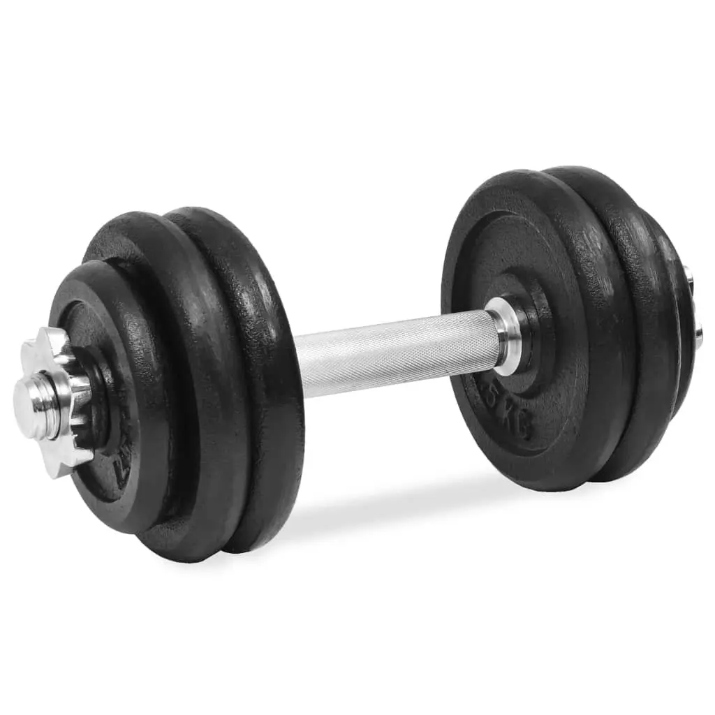 18 Piece Dumbbell Set 30 kg Cast Iron 91410