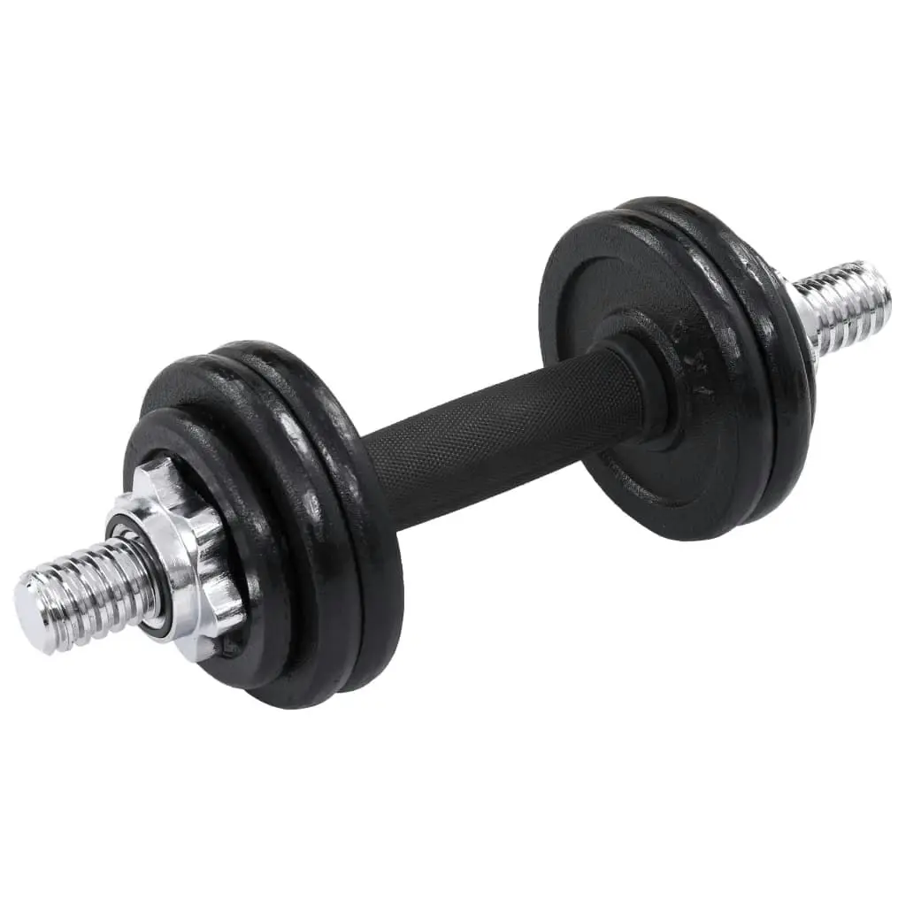 19 Piece Dumbbell Set 15 kg Cast Iron 91964