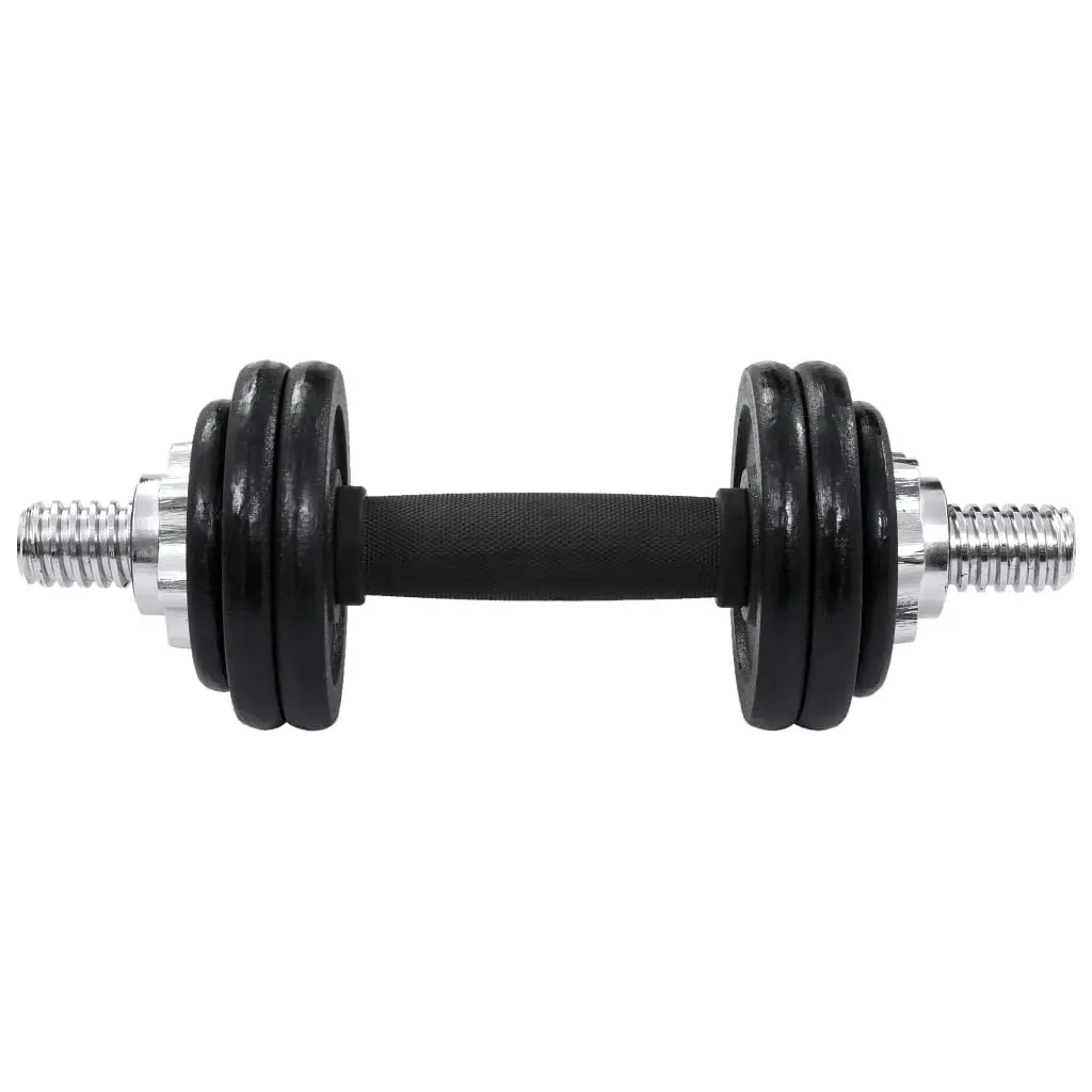 19 Piece Dumbbell Set 15 kg Cast Iron 91964