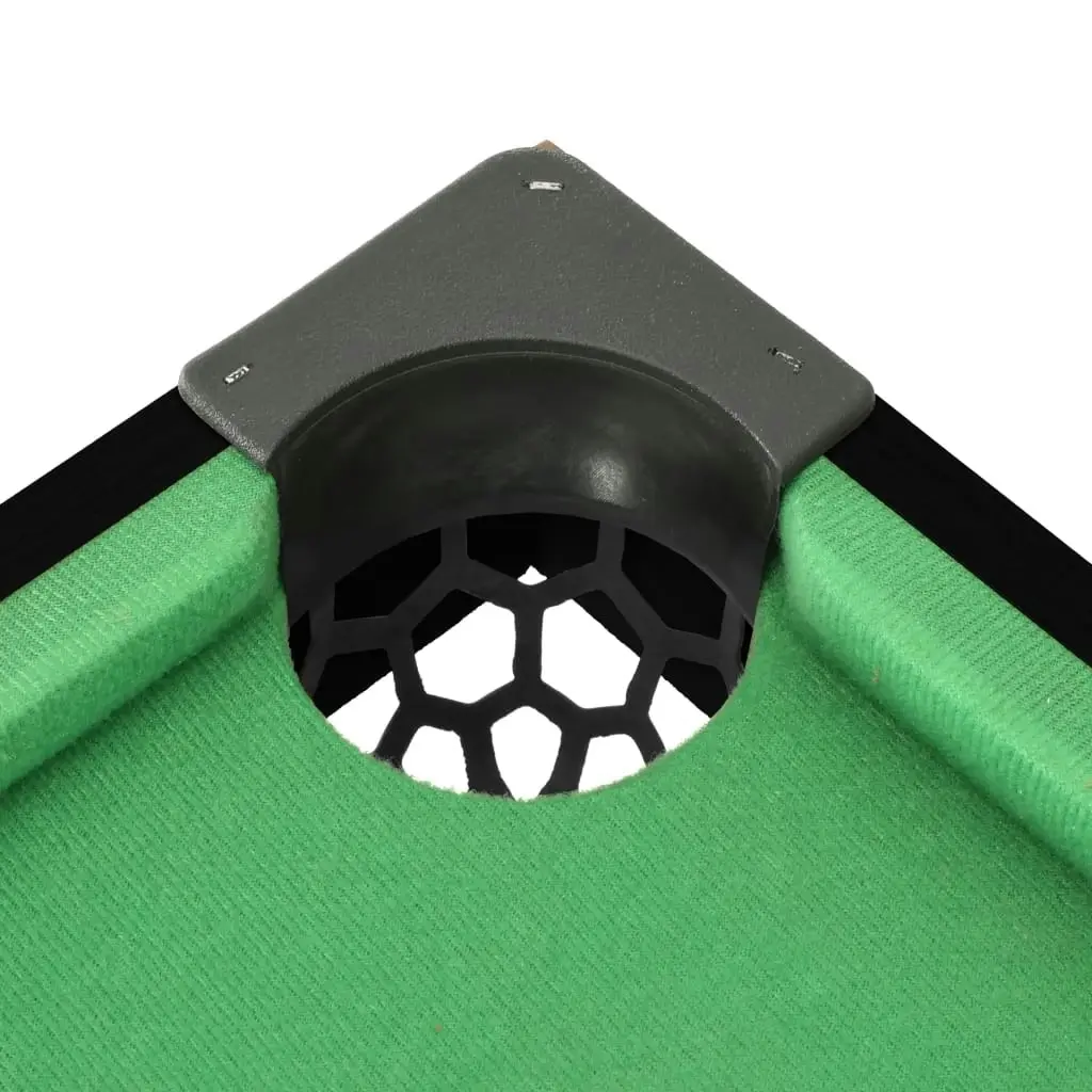 3 Feet Mini Pool Table 92x52x19 cm Black and Green 92500