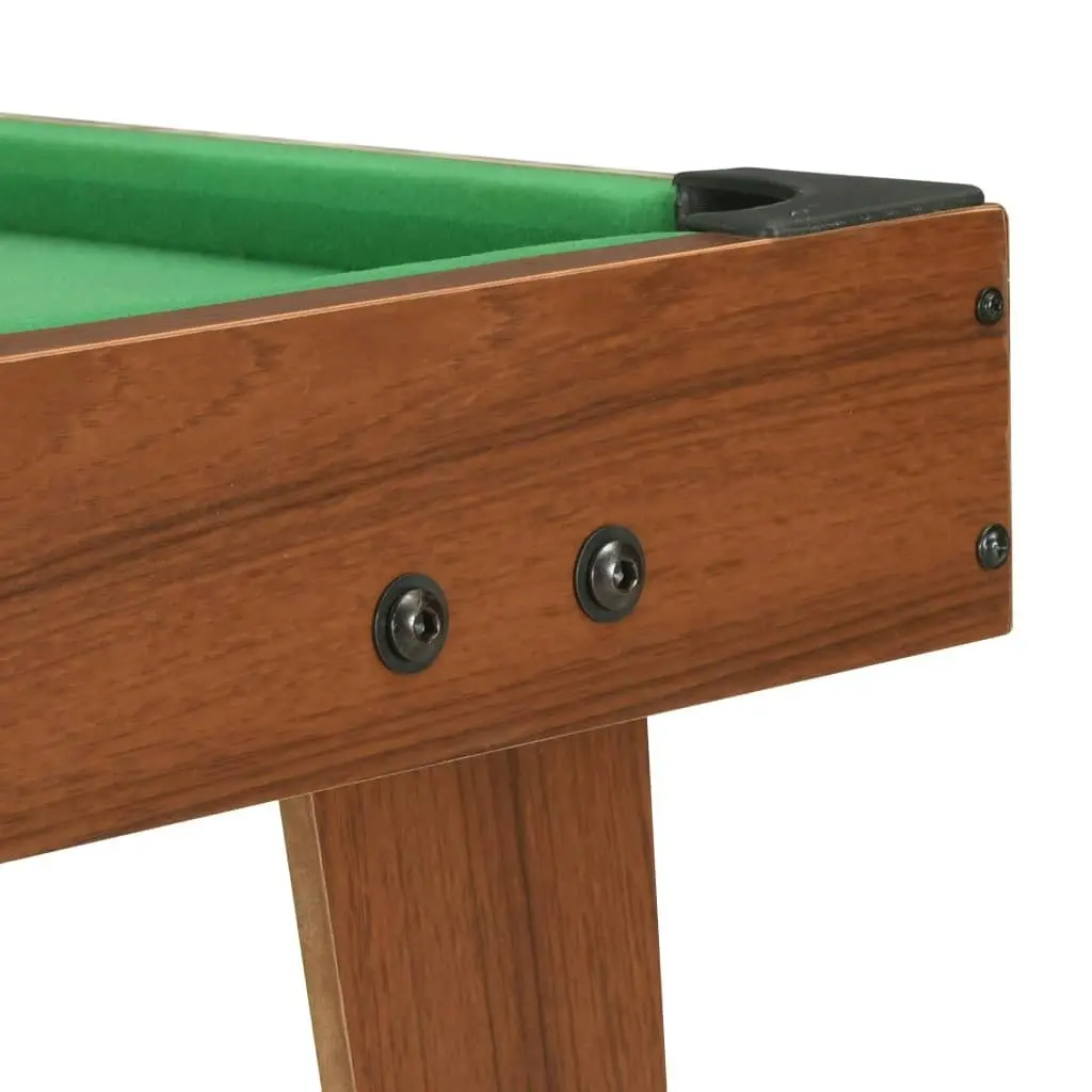 3 Feet Mini Pool Table 92x52x19 cm Brown and Green 91947