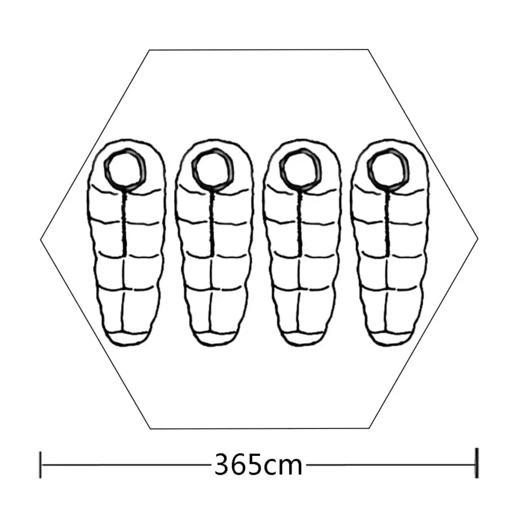 4-person Tent Green 91007