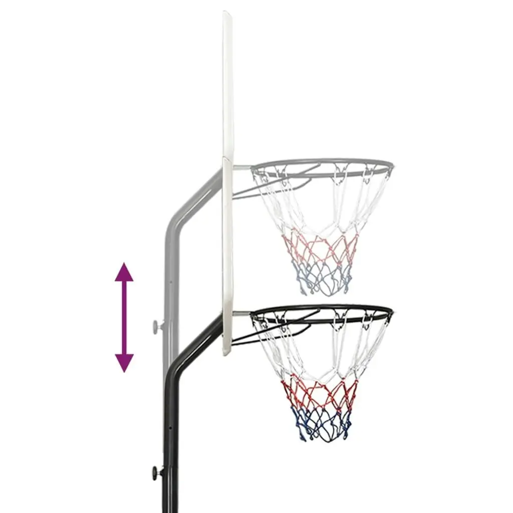 Basketball Stand White 282-352 cm Polyethene 3107831