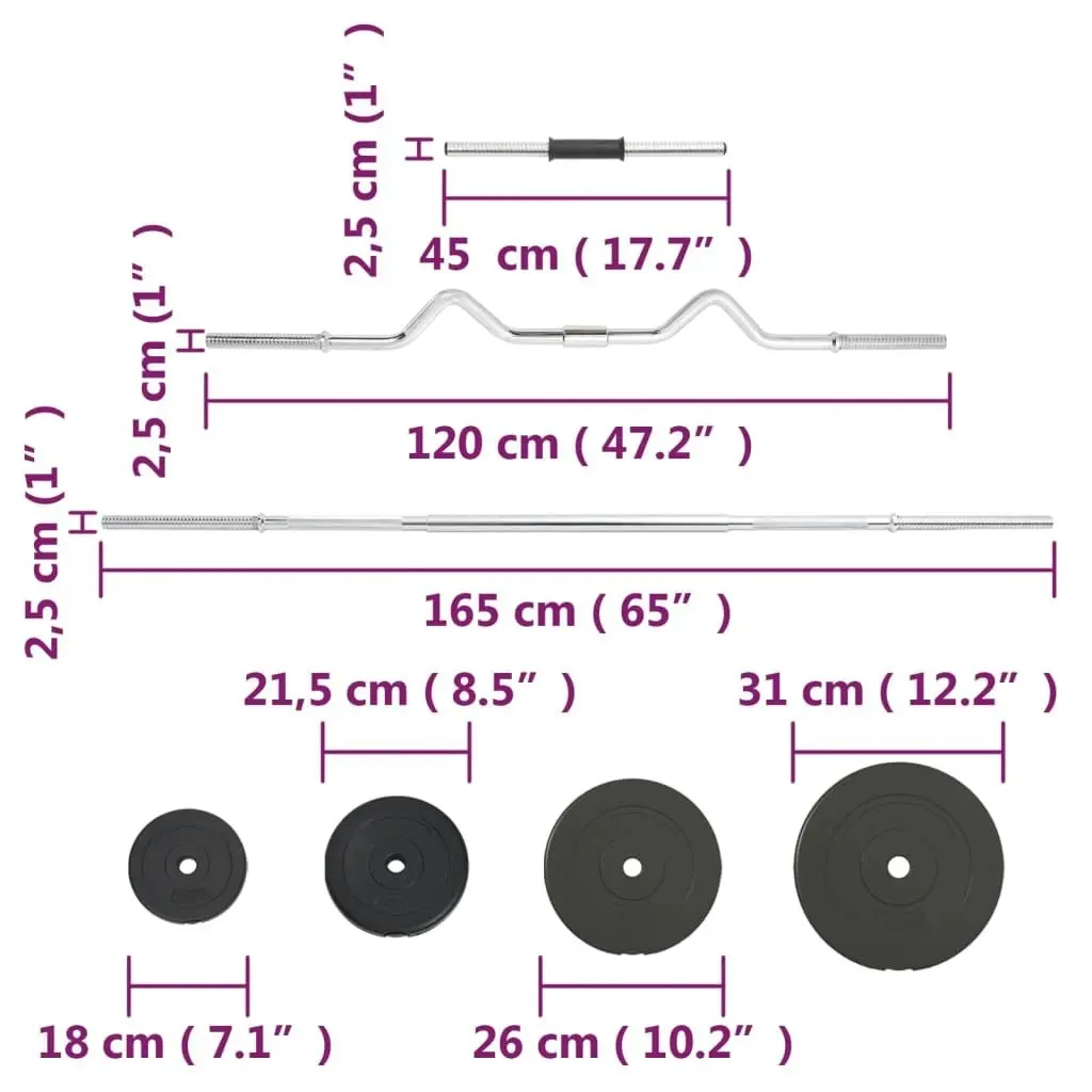 Barbell and Dumbbell Plates 60 kg 3145028