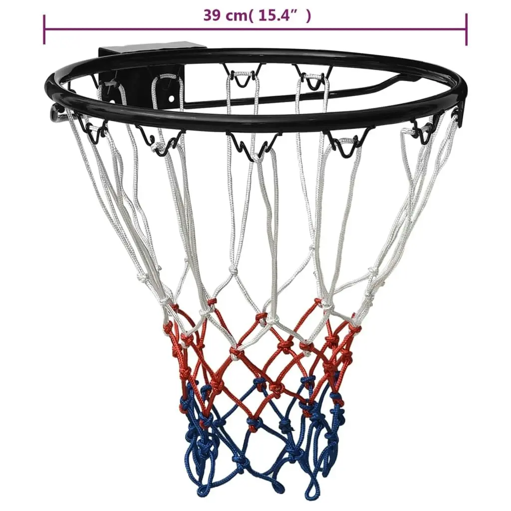 Basketball Ring Black 39 cm Steel 93661