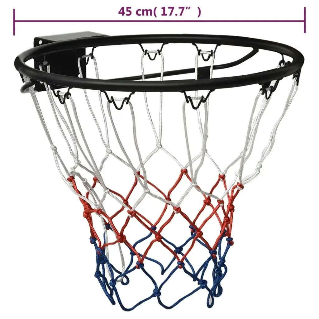 Basketball Ring Black 45 cm Steel 93659