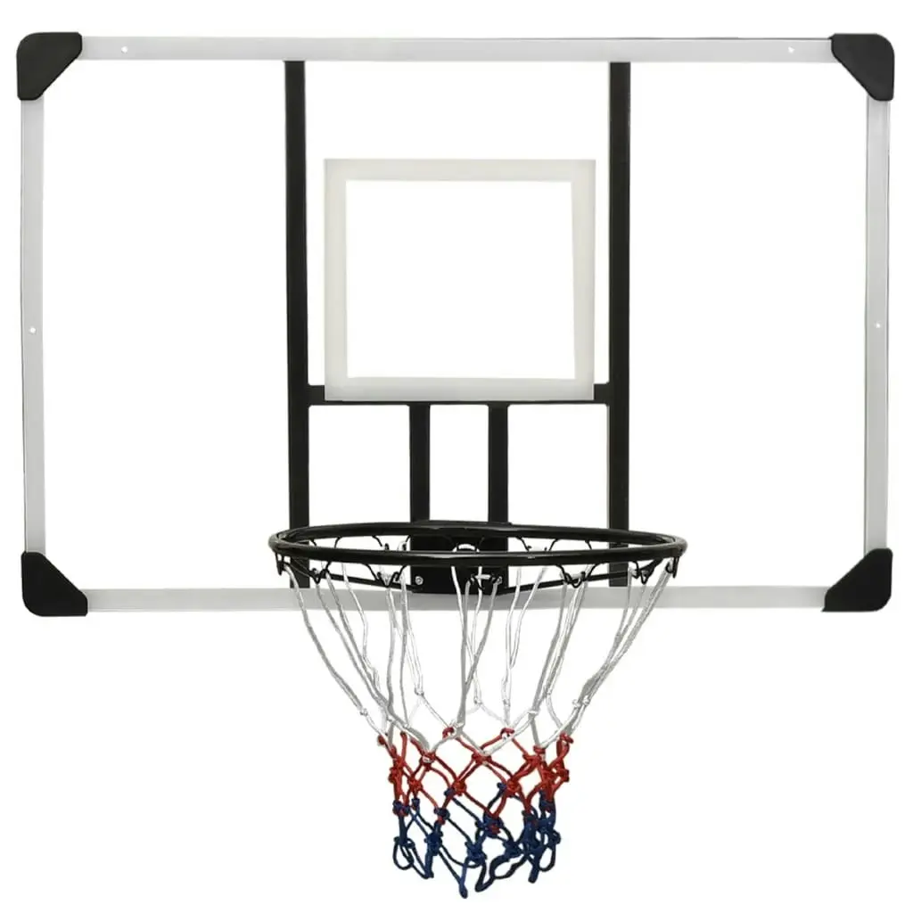 Basketball Backboard Transparent 106x69x3 cm Polycarbonate 93668