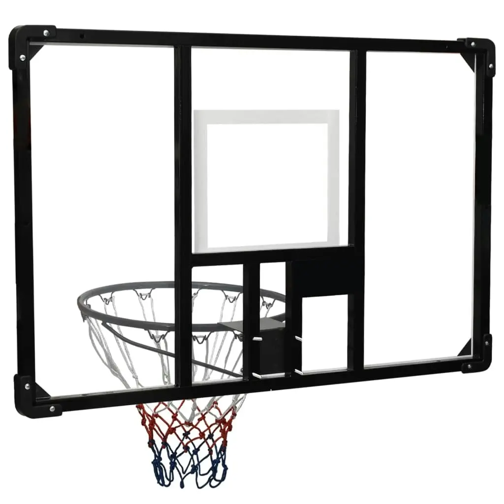 Basketball Backboard Transparent 106x69x3 cm Polycarbonate 93668