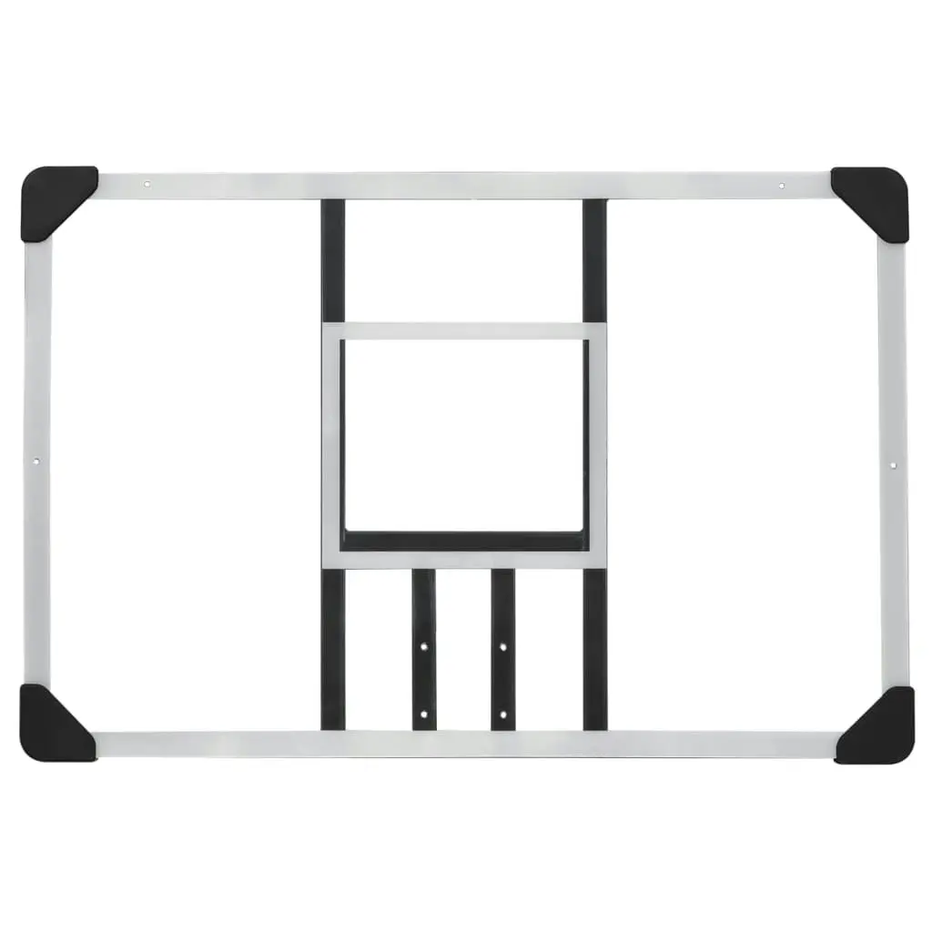 Basketball Backboard Transparent 90x60x2.5 cm Polycarbonate 93669