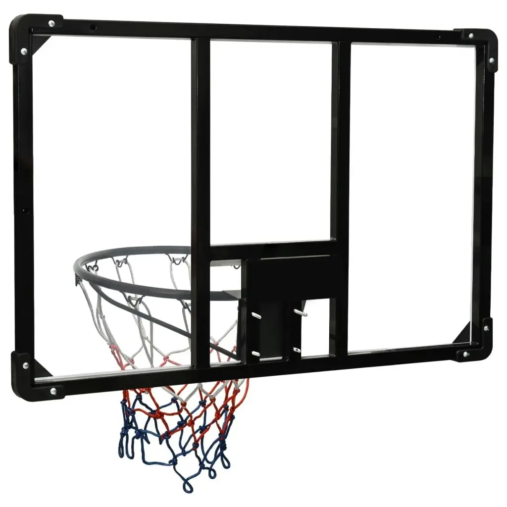 Basketball Backboard Transparent 90x60x2.5 cm Polycarbonate 93669