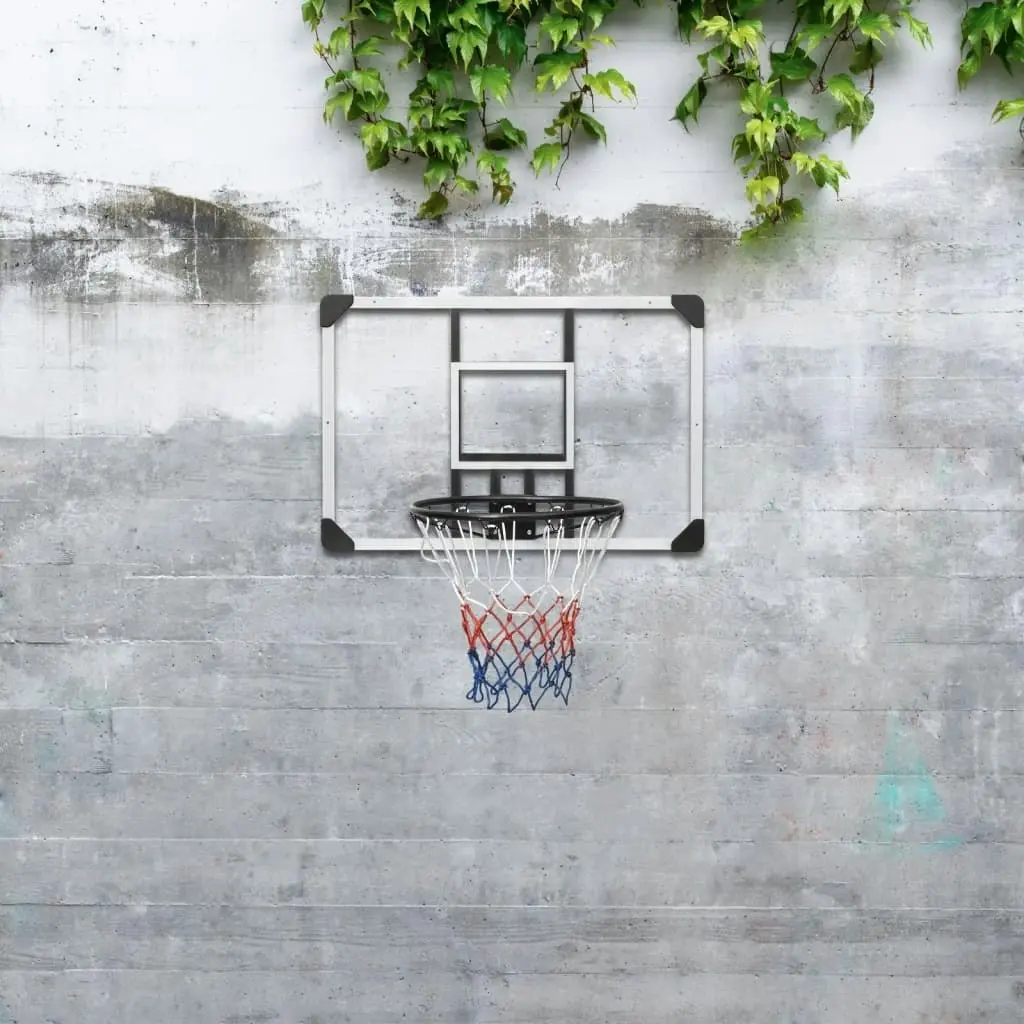 Basketball Backboard Transparent 90x60x2.5 cm Polycarbonate 93669