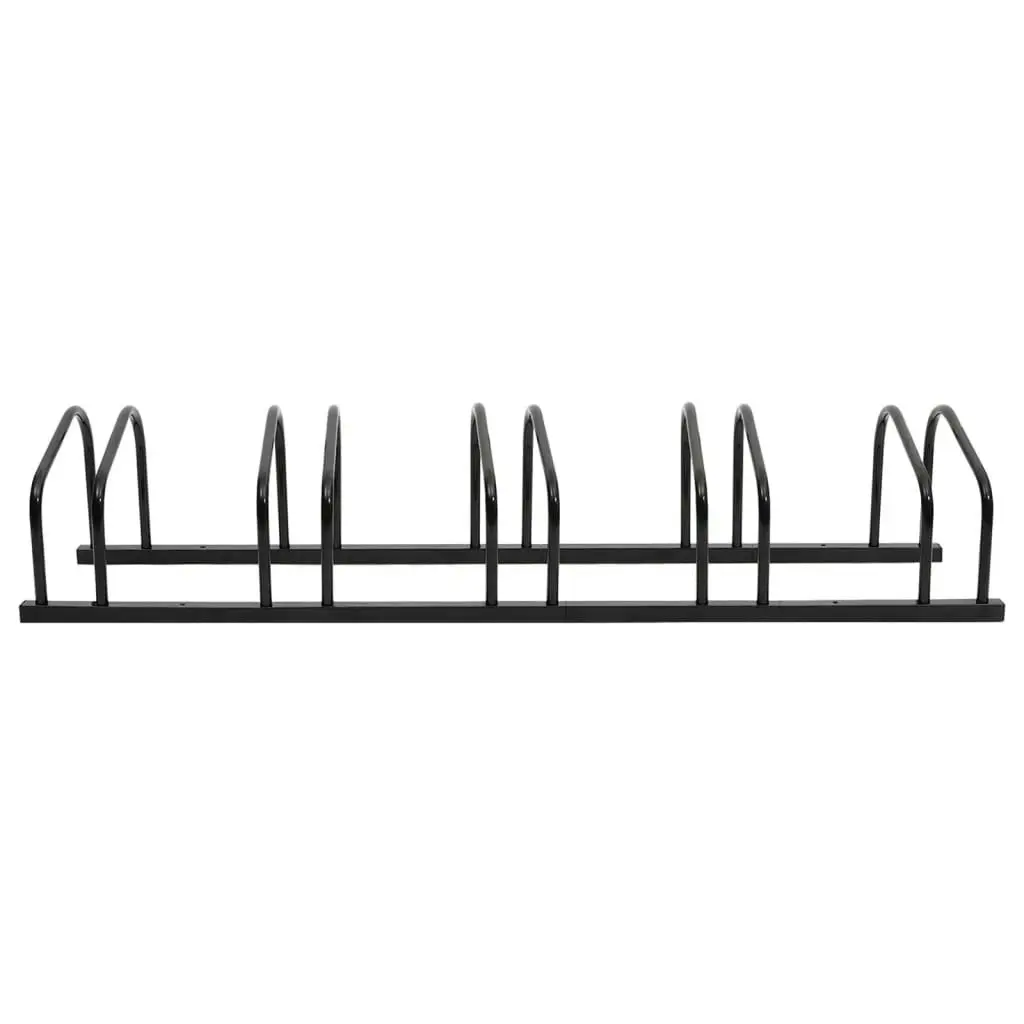 Bike Rack for 5 Bikes Black Steel 154425