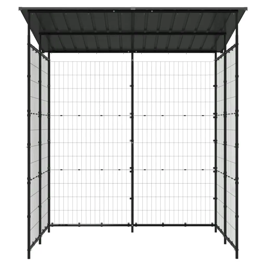 Bicycle Shed 190x190x222 cm Steel Black 150780