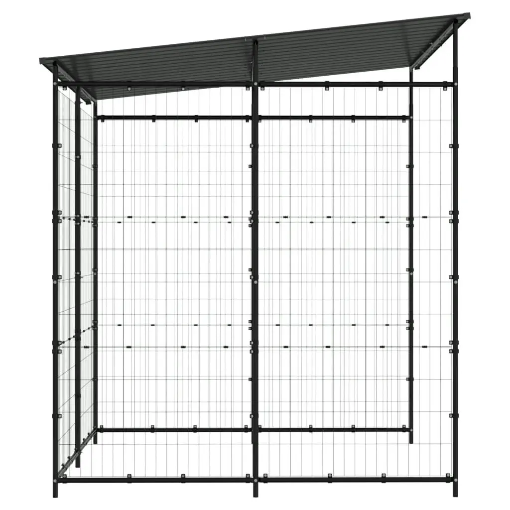 Bicycle Shed 190x190x222 cm Steel Black 150780