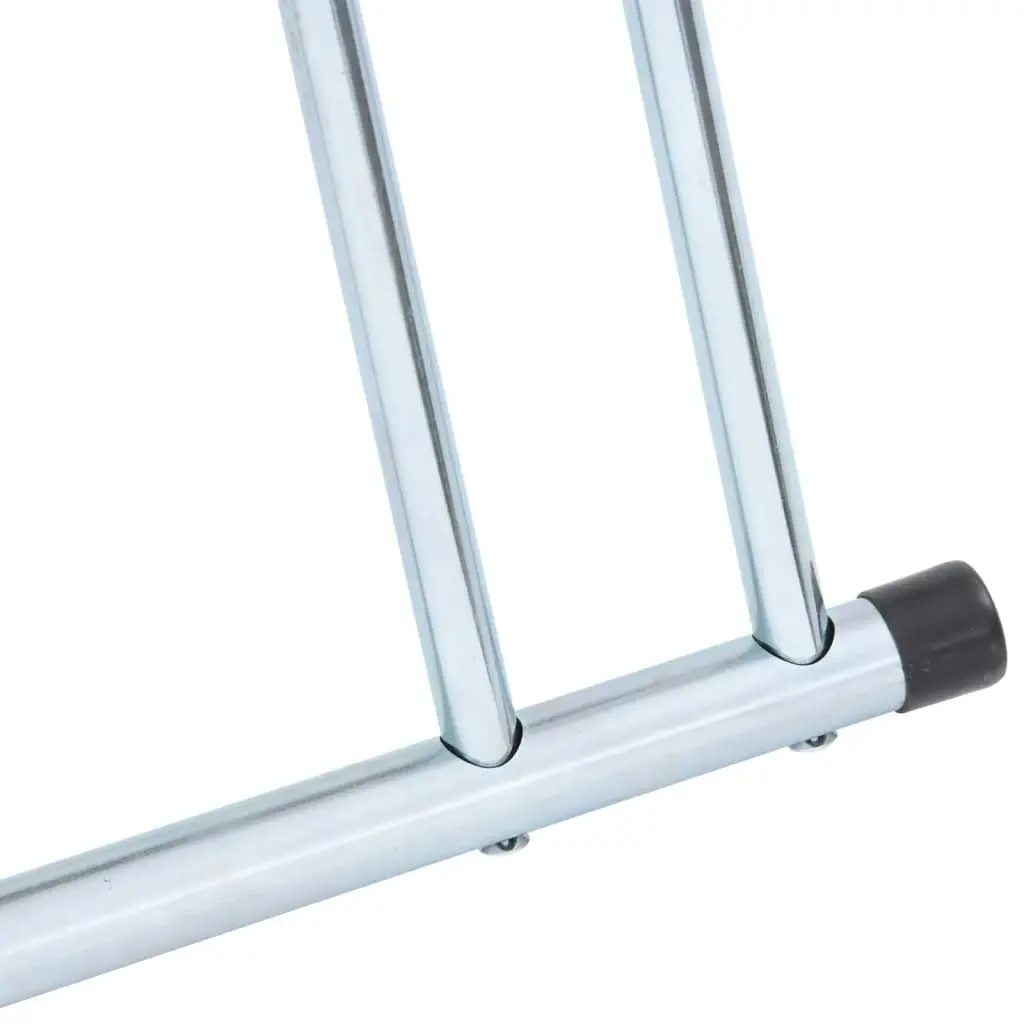 Bicycle Stand for 2 Bikes Floor Freestanding Galvanised Steel 4005565