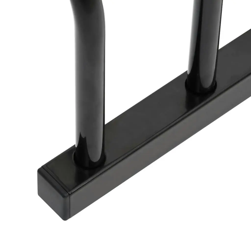 Bike Rack for 3 Bikes Black Steel 154423