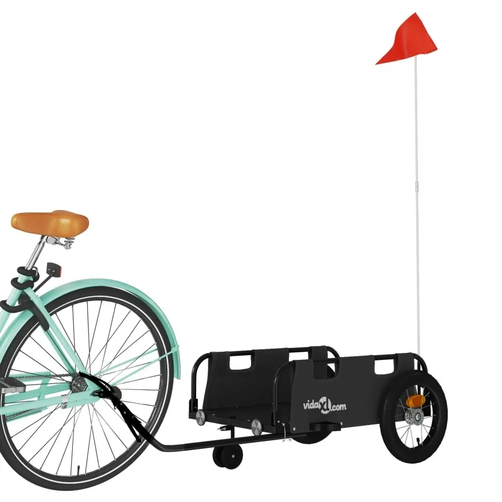 Bike Trailer Black Oxford Fabric and Iron 94185