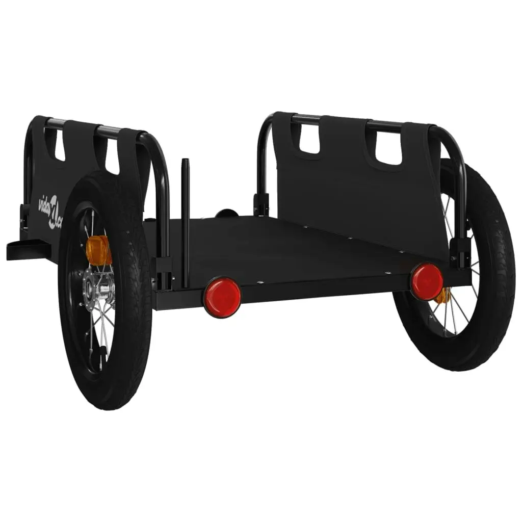 Bike Trailer Black Oxford Fabric and Iron 94185