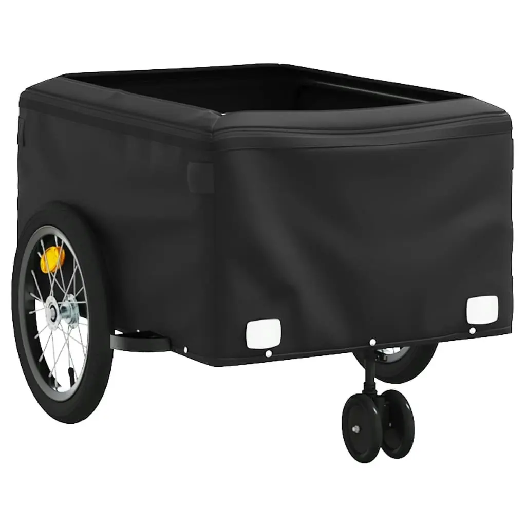 Bike Trailer Black 45 kg Iron 94108