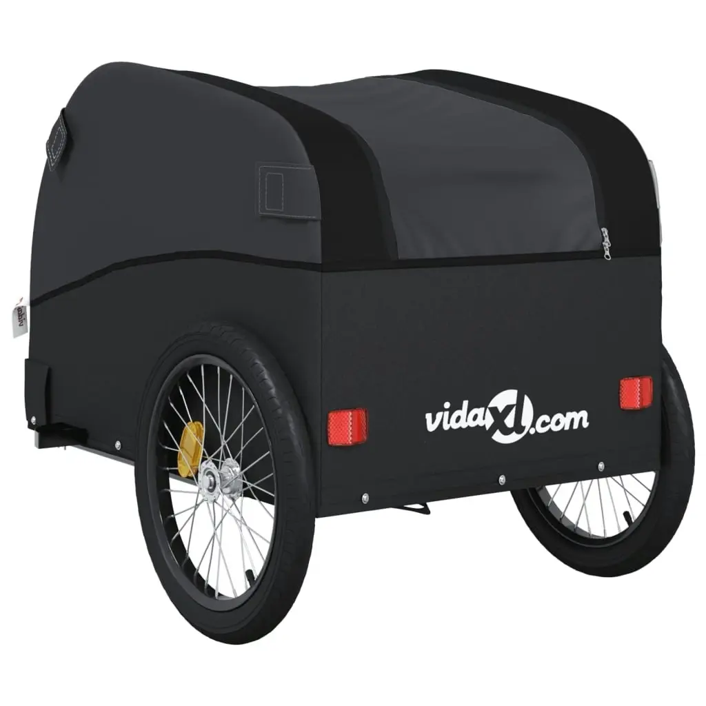 Bike Trailer Black 45 kg Iron 94136