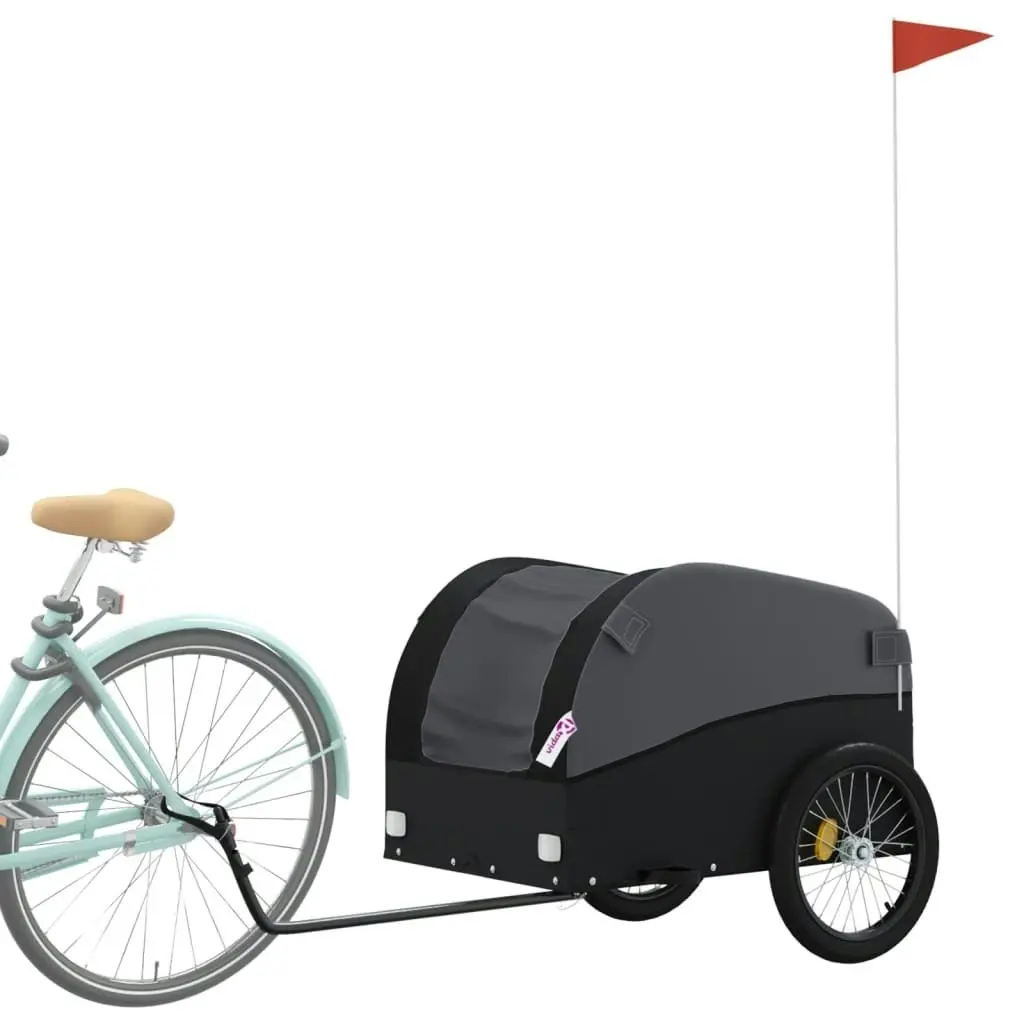 Bike Trailer Black 45 kg Iron 94136