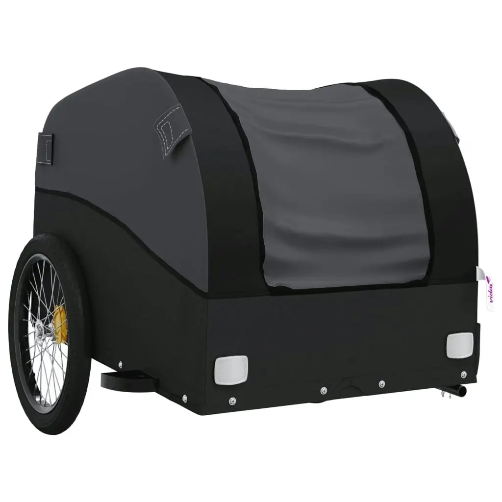 Bike Trailer Black 45 kg Iron 94136