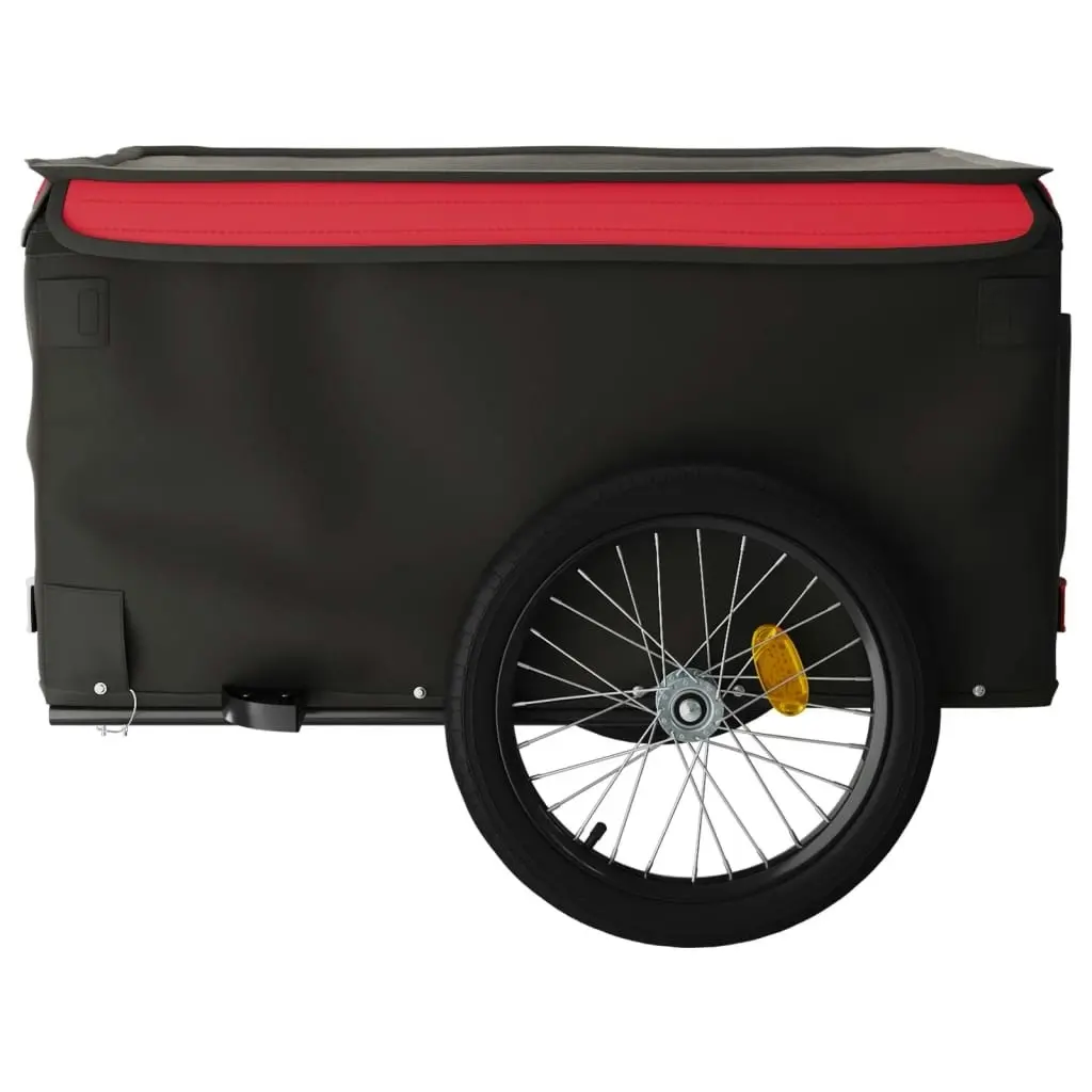 Bike Trailer Black and Red 45 kg Iron 94090