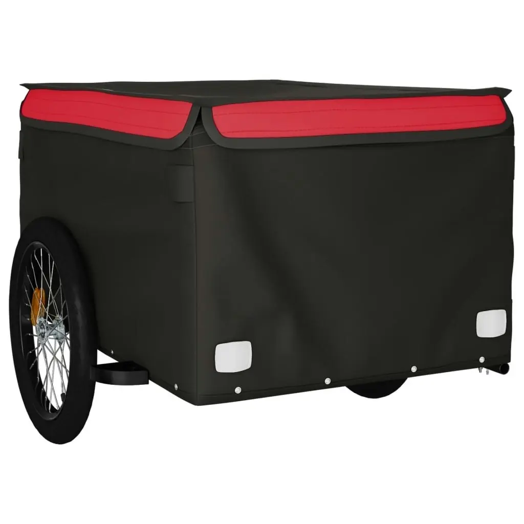 Bike Trailer Black and Red 45 kg Iron 94090