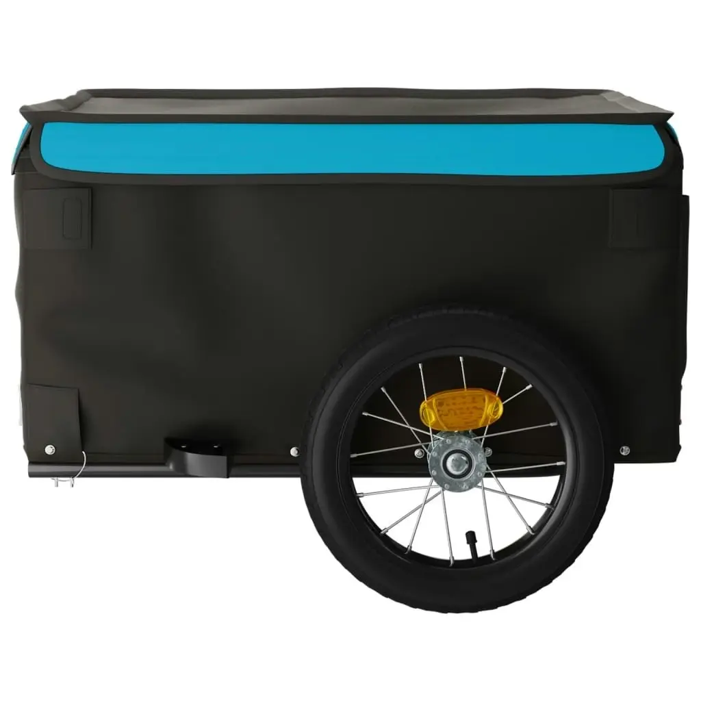 Bike Trailer Black and Blue 30 kg Iron 94079