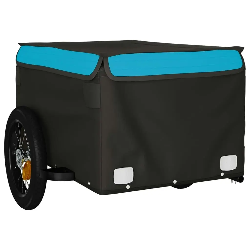 Bike Trailer Black and Blue 30 kg Iron 94079