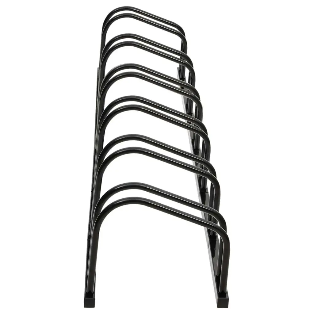 Bike Rack for 6 Bikes Black Steel 154426