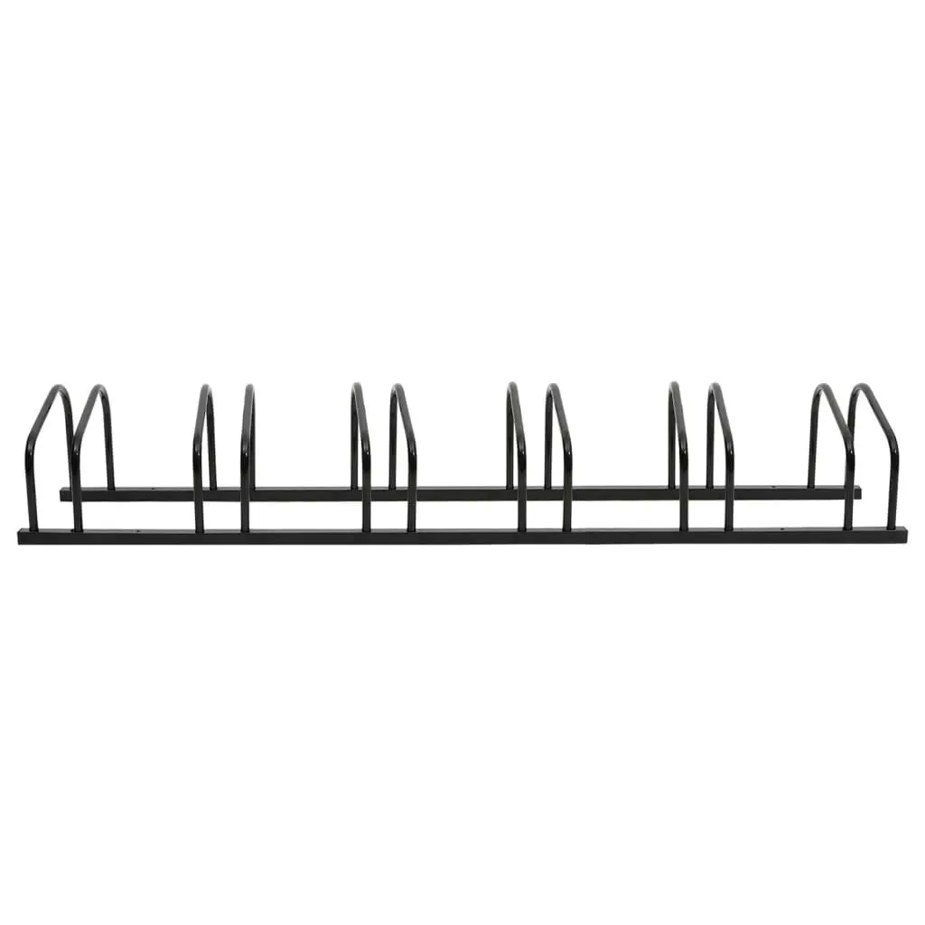 Bike Rack for 6 Bikes Black Steel 154426