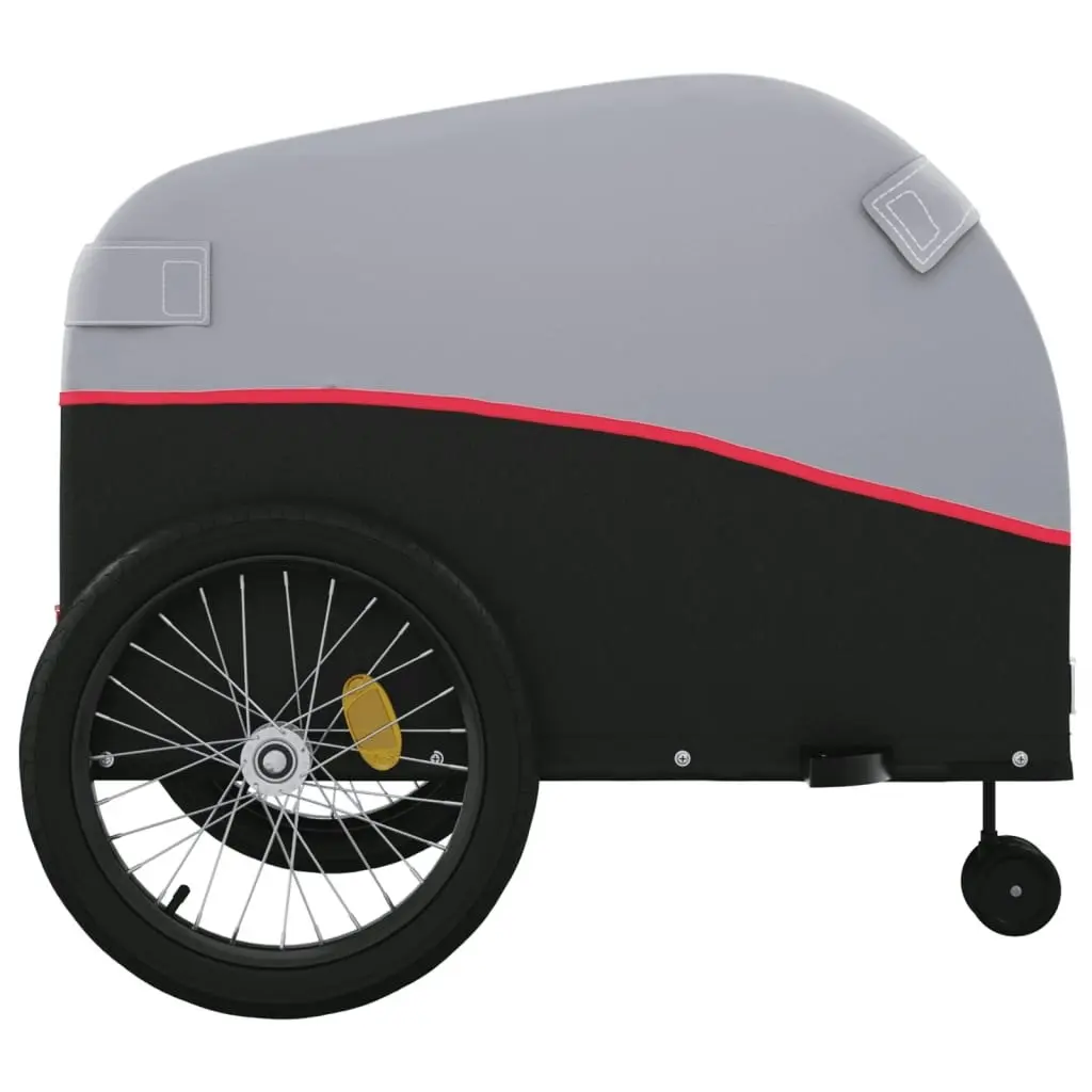 Bike Trailer Black and Red 45 kg Iron 94153