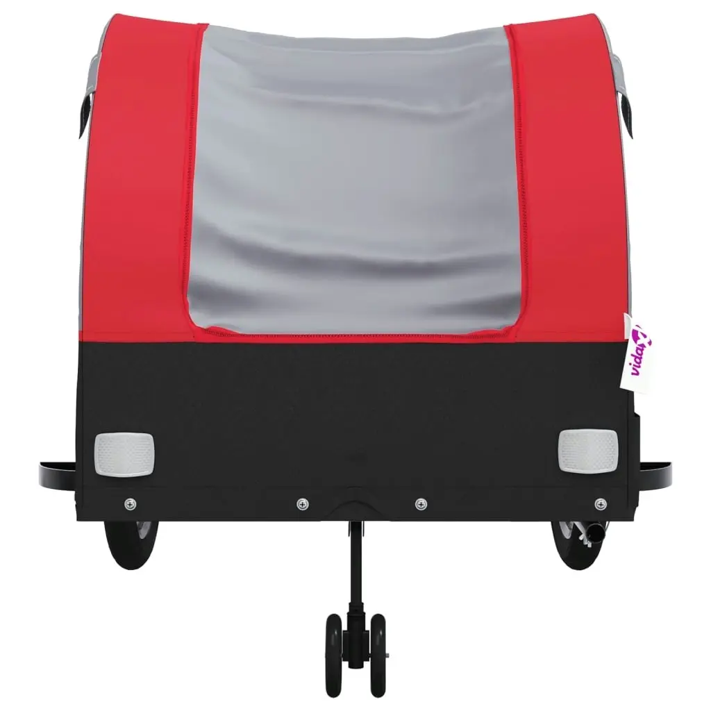 Bike Trailer Black and Red 45 kg Iron 94153