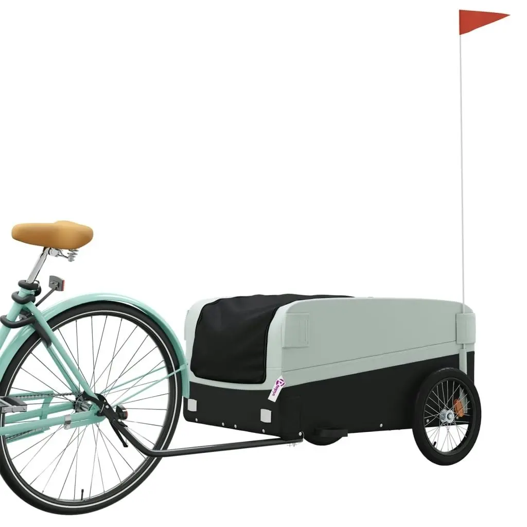 Bike Trailer Black and Grey 45 kg Iron 94049