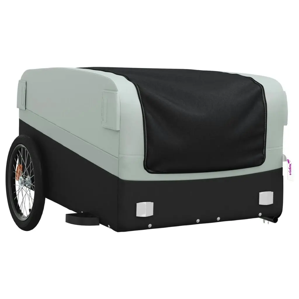 Bike Trailer Black and Grey 45 kg Iron 94049